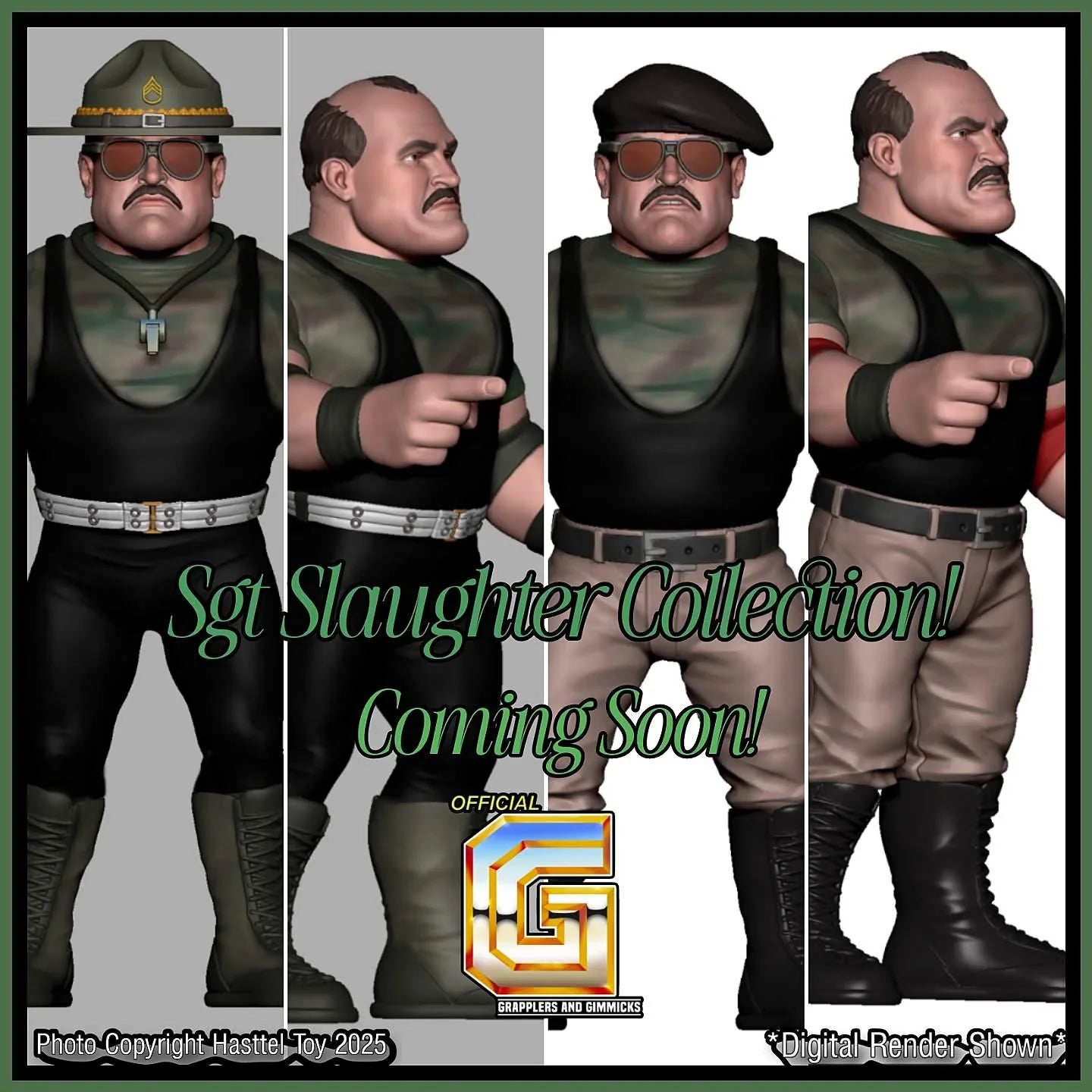 2026 Hasttel Toy Grapplers & Gimmicks Legacy Collection 2-Pack: Sgt. Slaughter & General Adnan