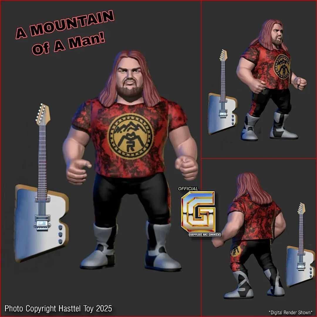 Hasttel Toy Grapplers & Gimmicks Man Mountain Rock