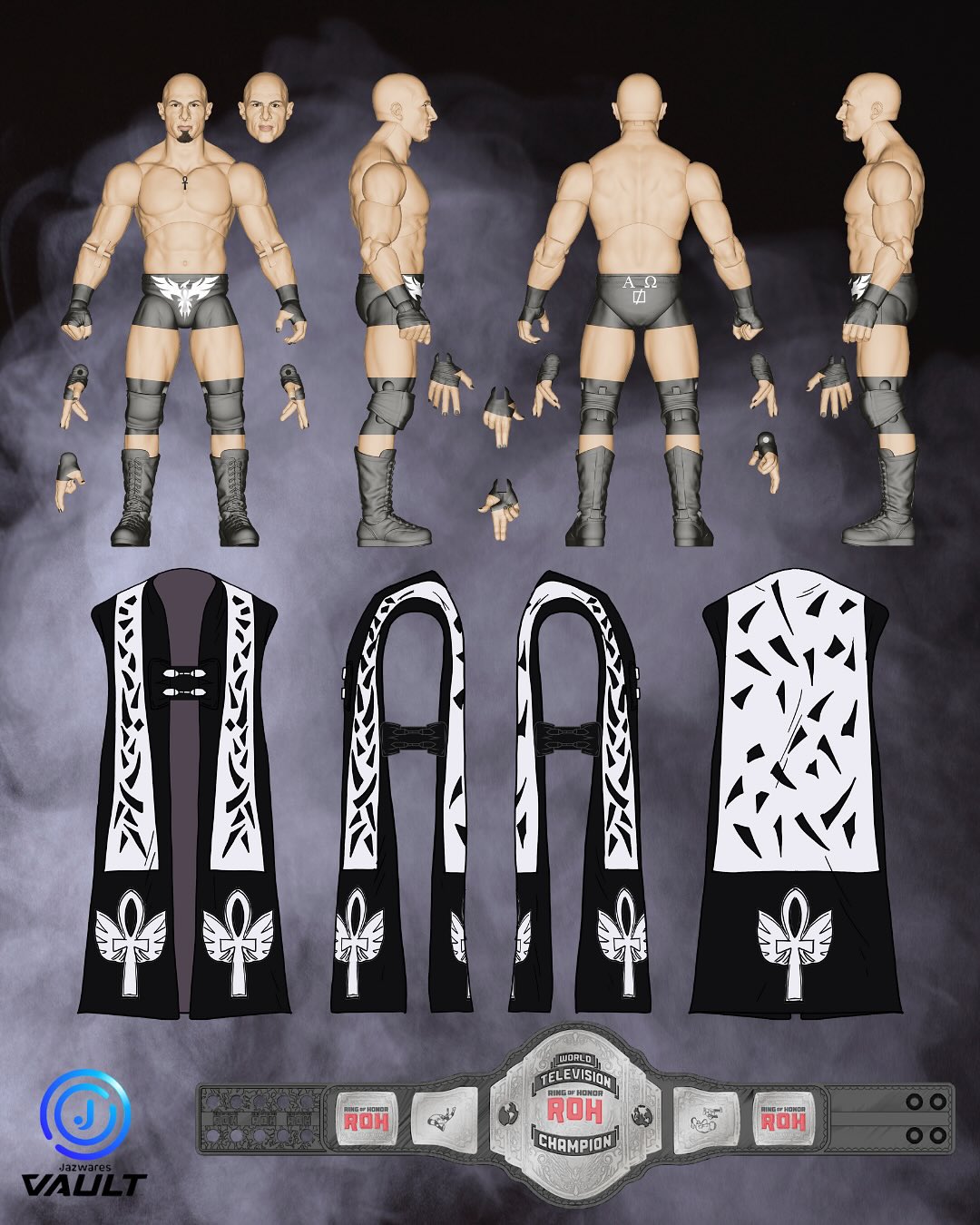 ROH Jazwares Ring of Honor Vault Exclusive "The Fallen Angel" Christopher Daniels