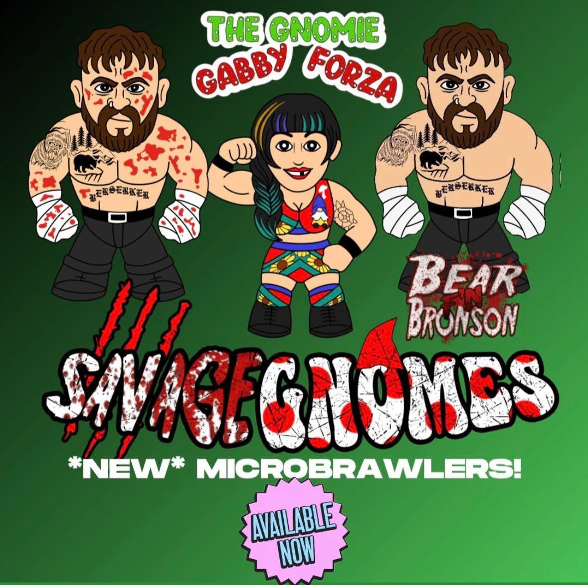 2026 Pro Wrestling Tees Micro Brawlers Limited Edition Bear Bronson
