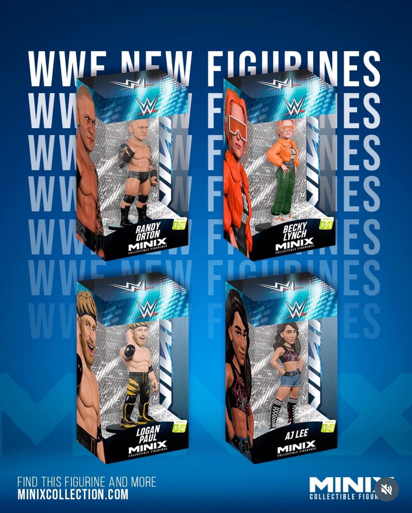 2026 WWE Minix Collectible Figurine Series 3 Sports #153 AJ Lee