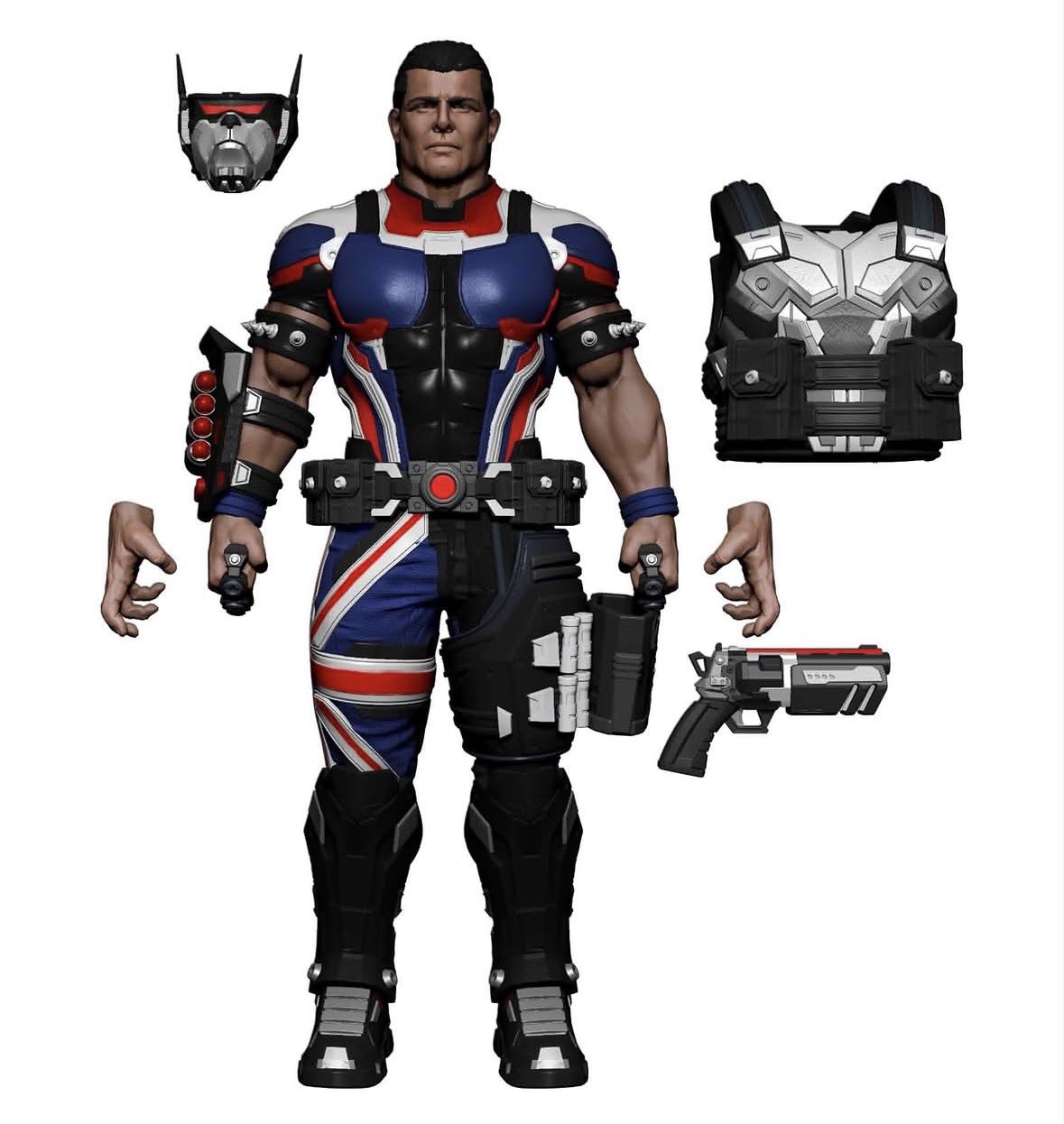 AMNX Action Figures x Vonner Studios AMNX: The Federation "British Bulldog" Davey Boy Smith & Matilda