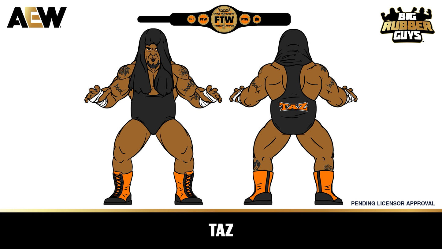 MAJOR AEW x Big Rubber Guys Series 2 Icons Taz