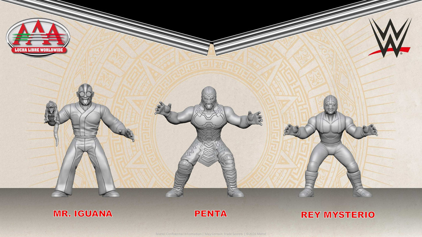 Mattel Kelian WWE x AAA Mr. Iguana