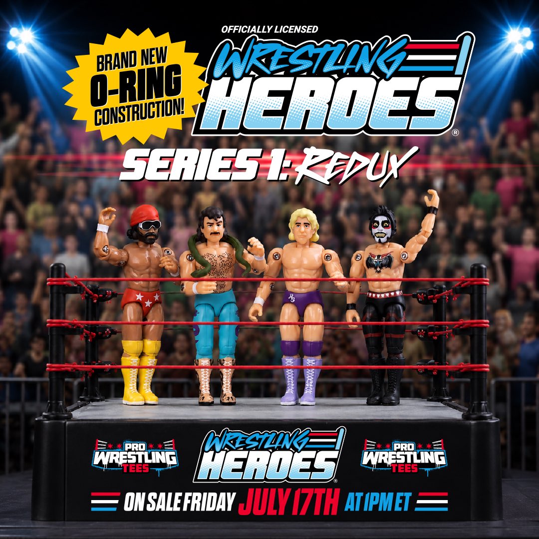 2026 Pro Wrestling Tees Wrestling Heroes Series 1 Redux "The Nature Boy" Ric Flair