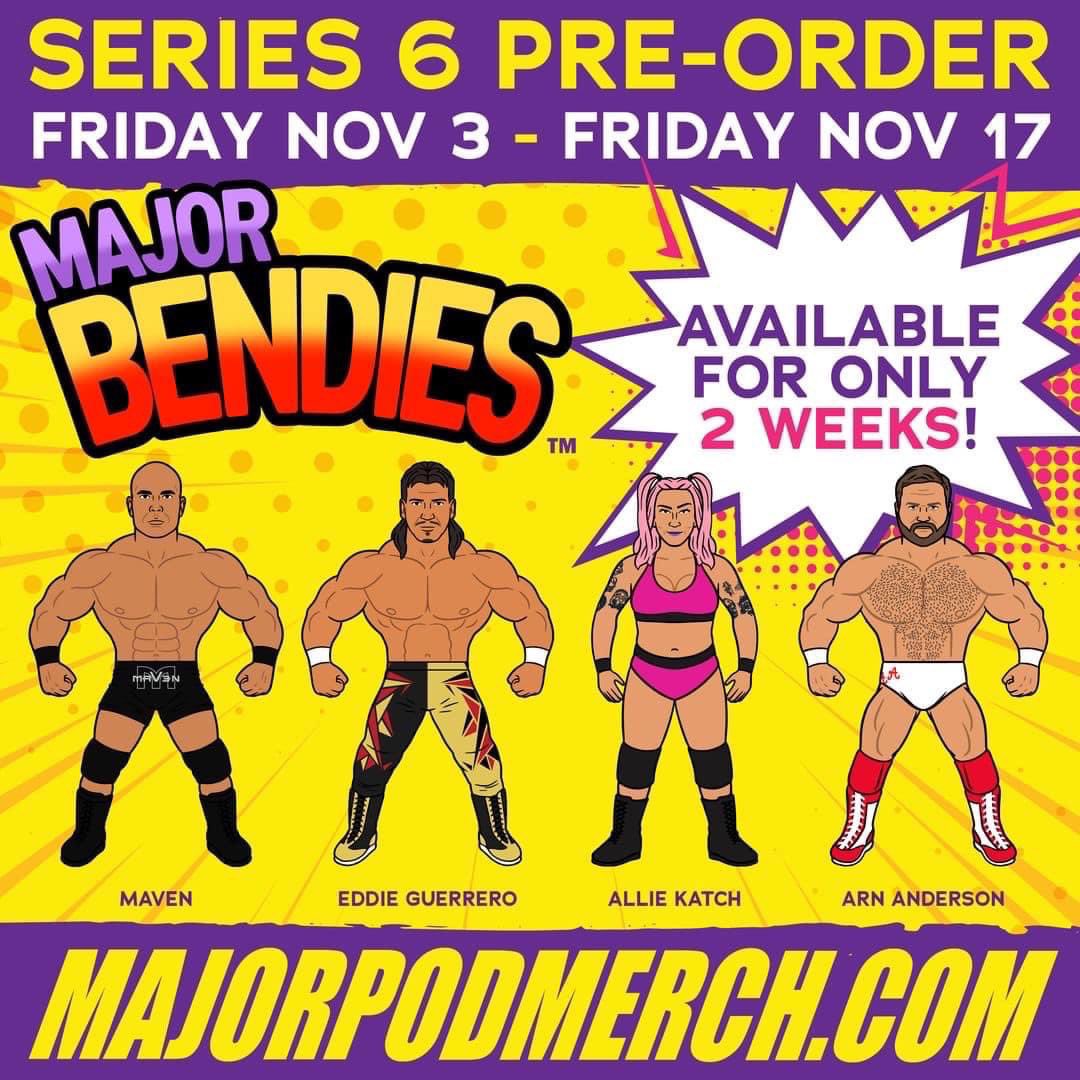 2024 Major Wrestling Figure Podcast Major Bendies Series 6 Allie Katch