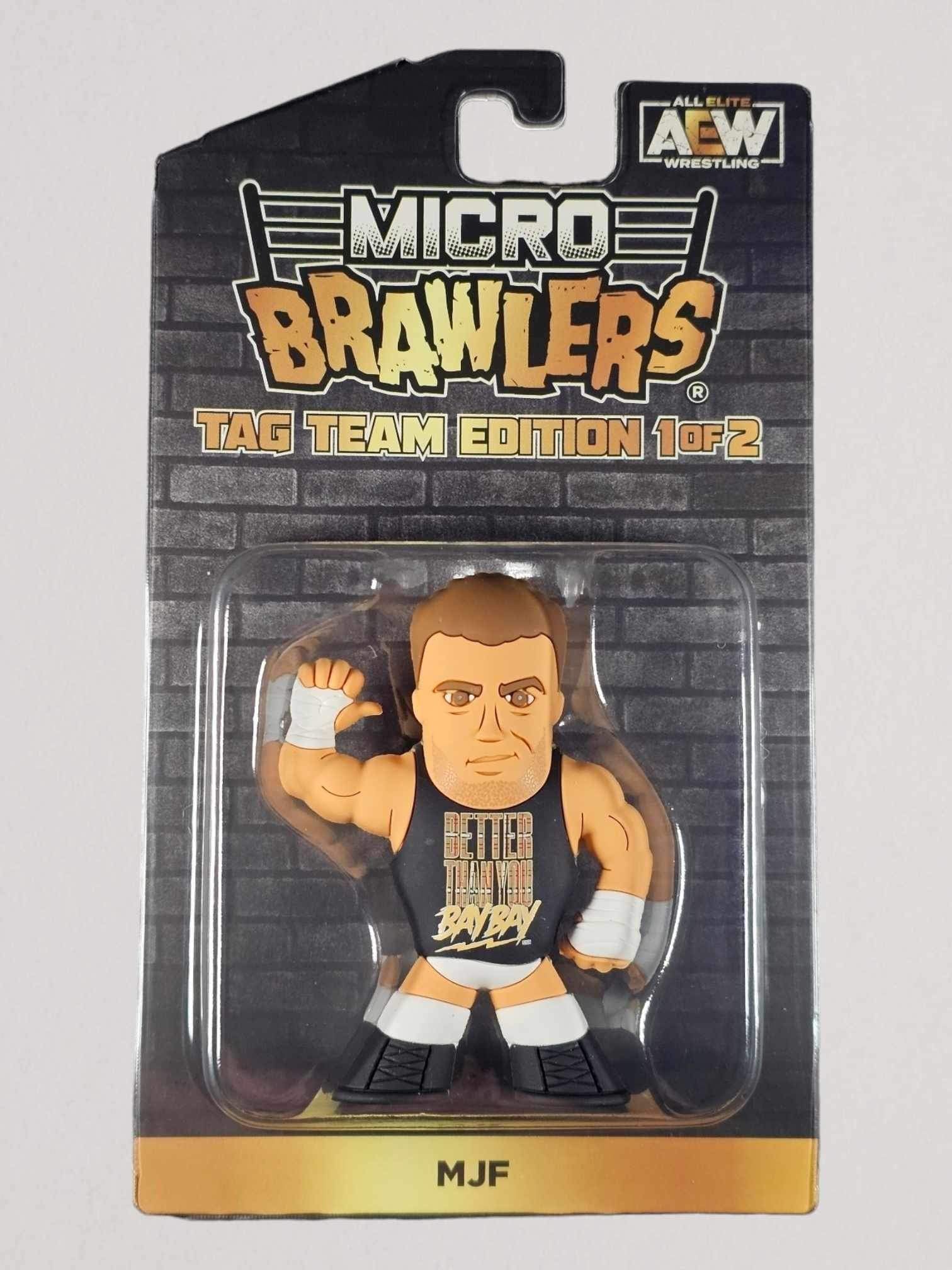 2023 AEW Pro Wrestling Tees Micro Brawlers Tag Team Edition 1 of 2 MJF –  Wrestling Figure Database