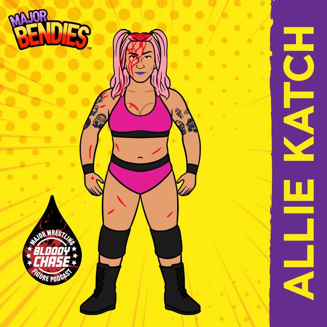 2024 Major Wrestling Figure Podcast Major Bendies Series 6 Allie Katch