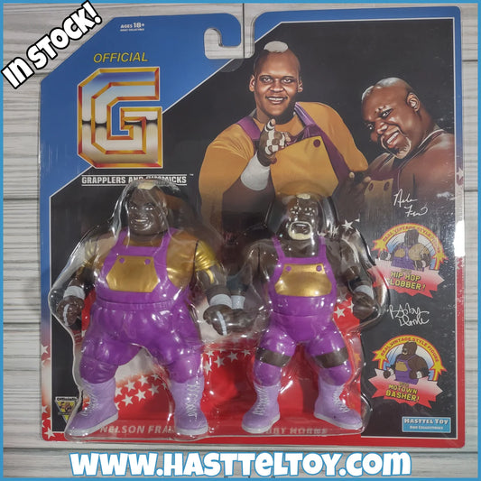 2024 Hasttel Toy Grapplers & Gimmicks Nelson Frazier Jr. [Mabel] & Bobby Horne [Mo] 2-Pack