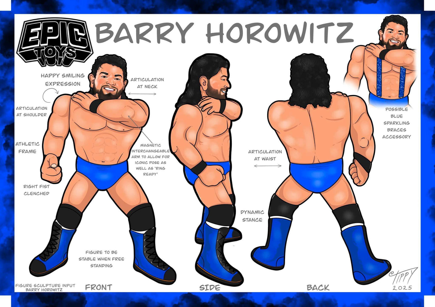 Epic Toys Wrestling Megastars Barry Horowitz