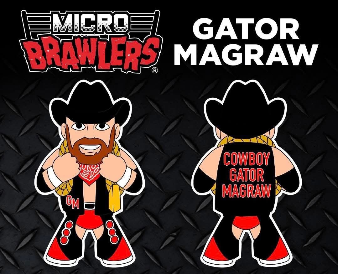 2025 Pro Wrestling Tees Micro Brawlers Limited Edition Gator McGraw