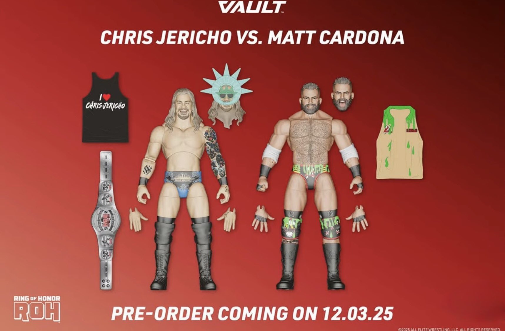 ROH Jazwares Ring of Honor Vault Exclusive 2-Pack: Chris Jericho