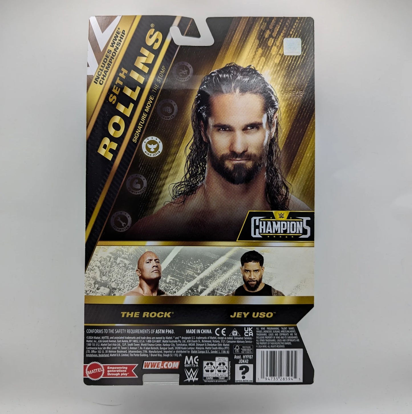 2025 WWE Mattel Main Event Champions Series 5 Seth Rollins