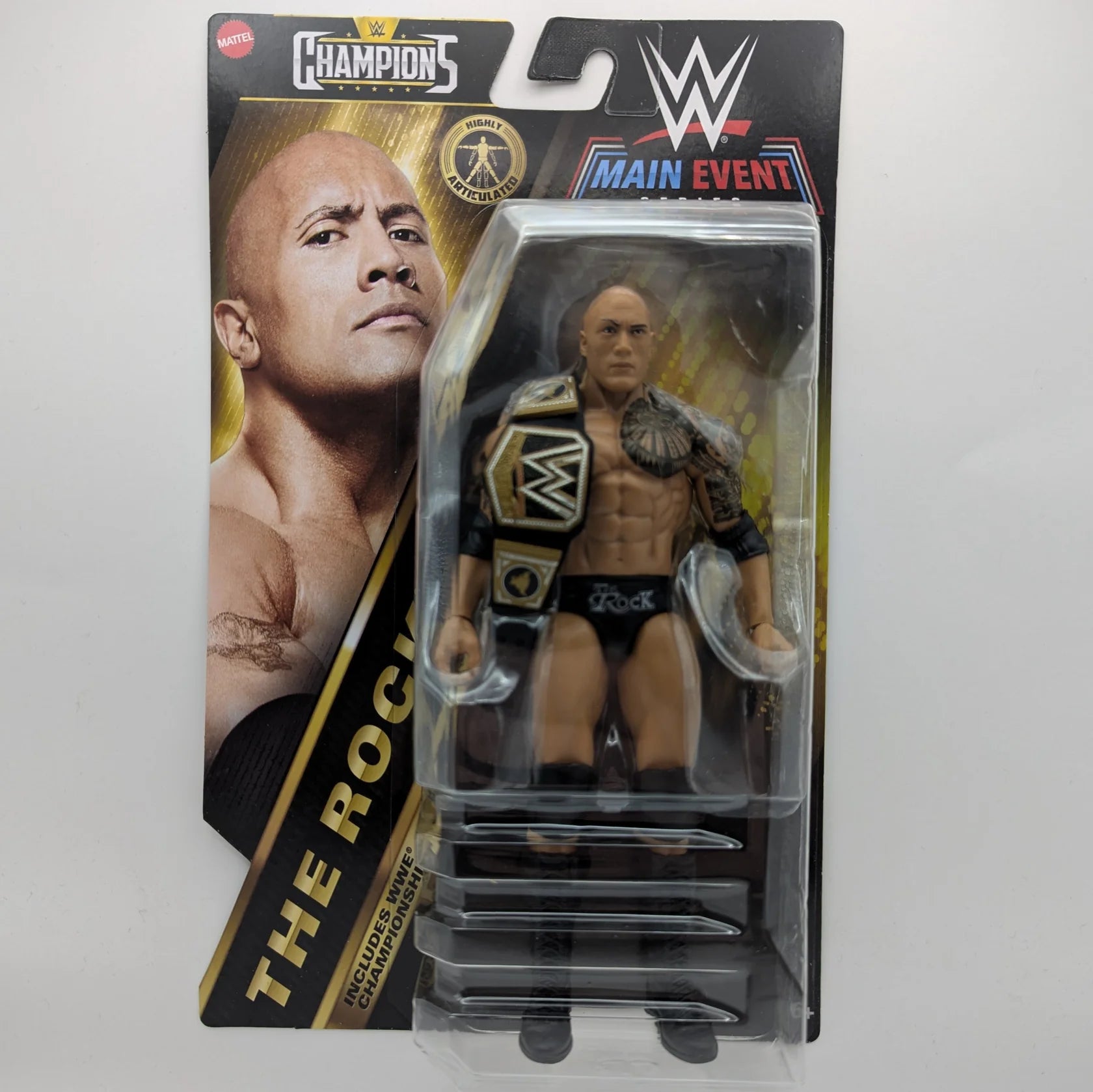 スポーツ選手 wwe series5 2025 WWE Mattel Main Event Champions Series 5 The Rock – Wrestling