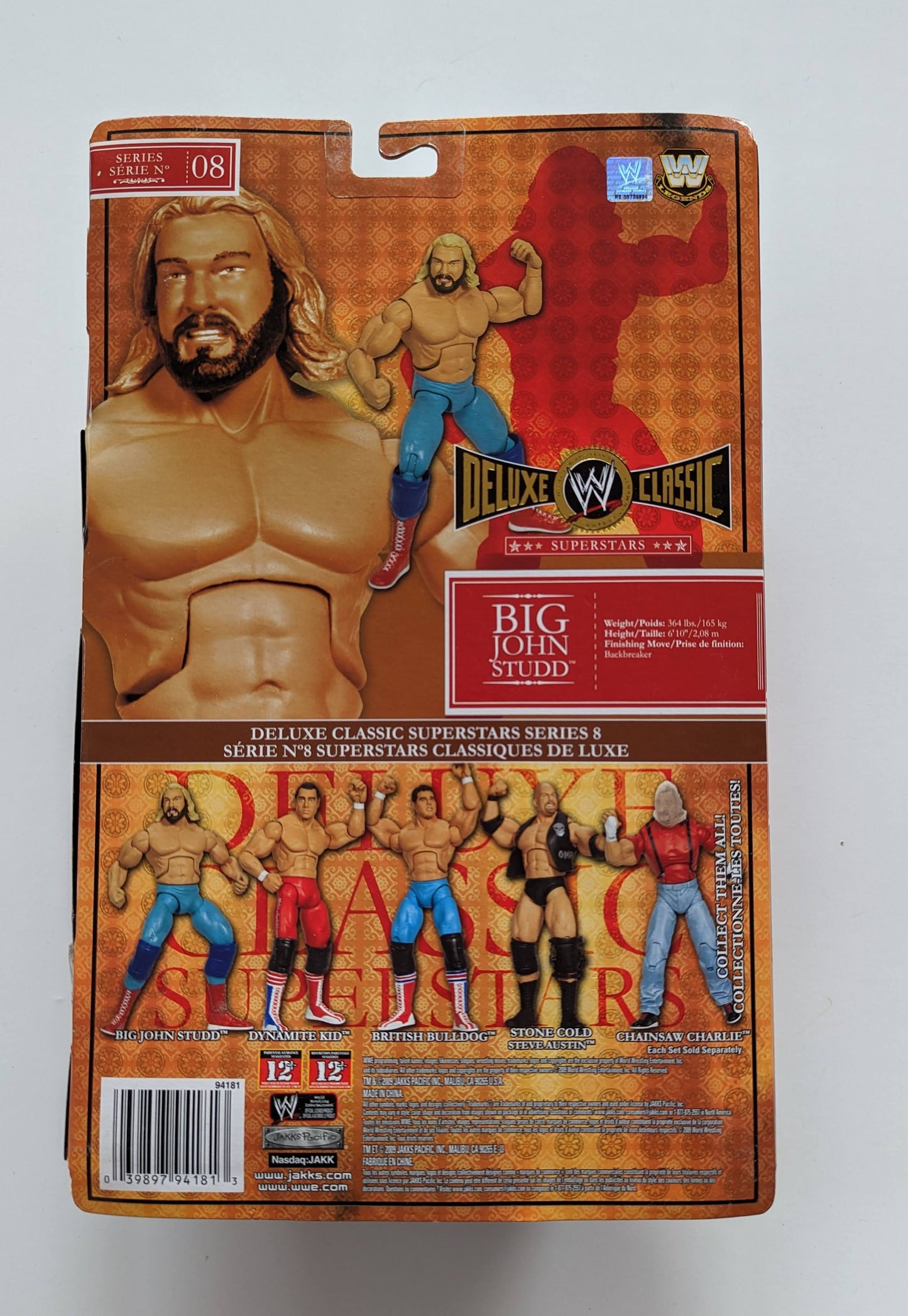 2009 WWE Jakks Pacific Deluxe Classic Superstars Series 8 Big John Studd