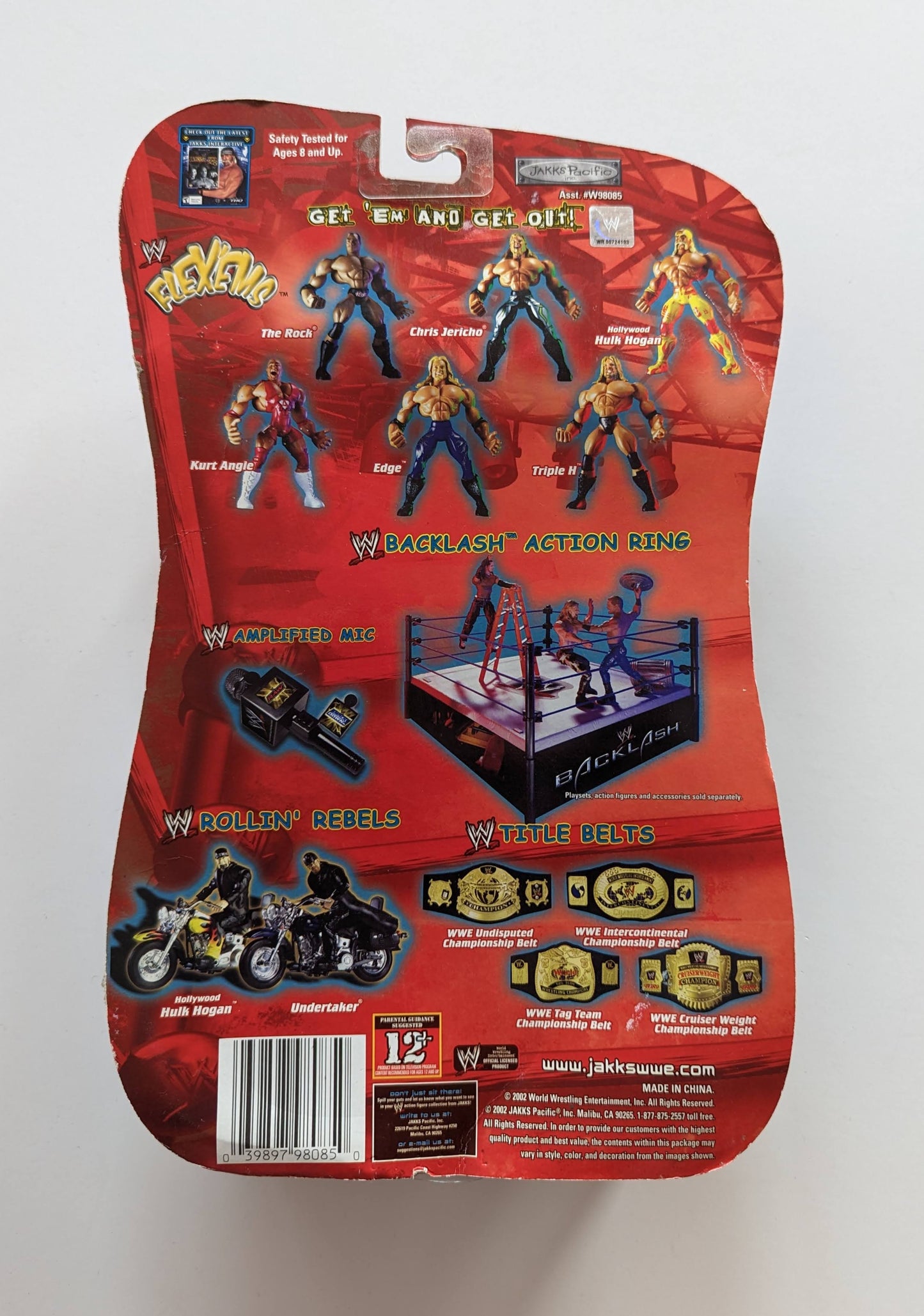 2002 WWE Jakks Pacific Flex 'Ems Series 1 Kurt Angle