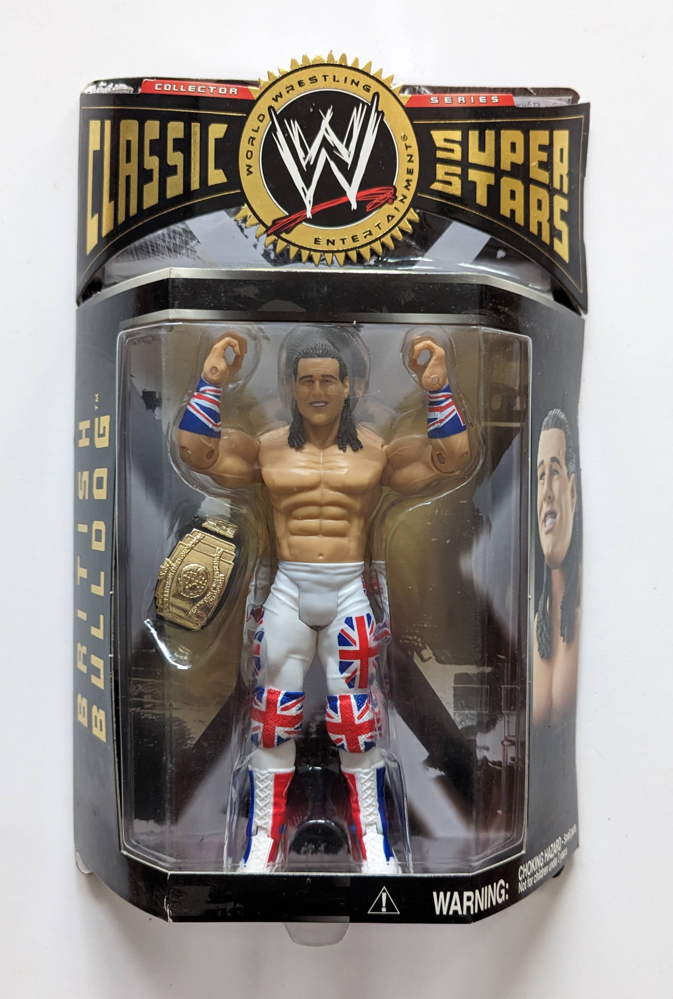 2005 WWE Jakks Pacific Classic Superstars Series 7 British Bulldog ...