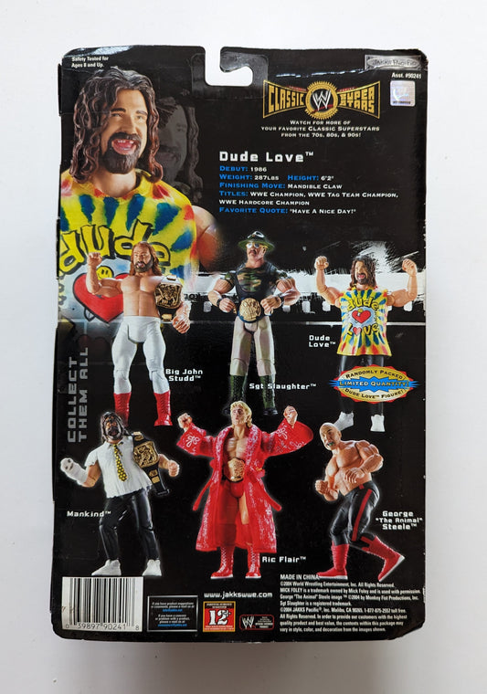 2004 WWE Jakks Pacific Classic Superstars Series 2 Dude Love [With Tie-Dye Wristbands]