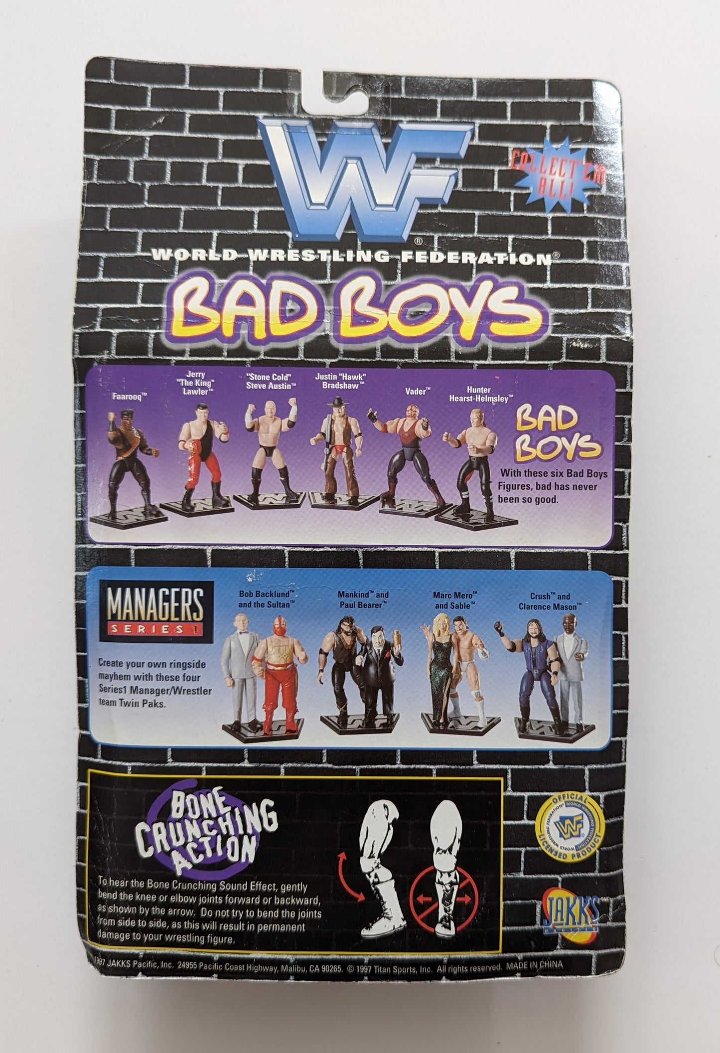 1997 WWF Jakks Pacific Superstars Series 4 "Bad Boys" Farooq