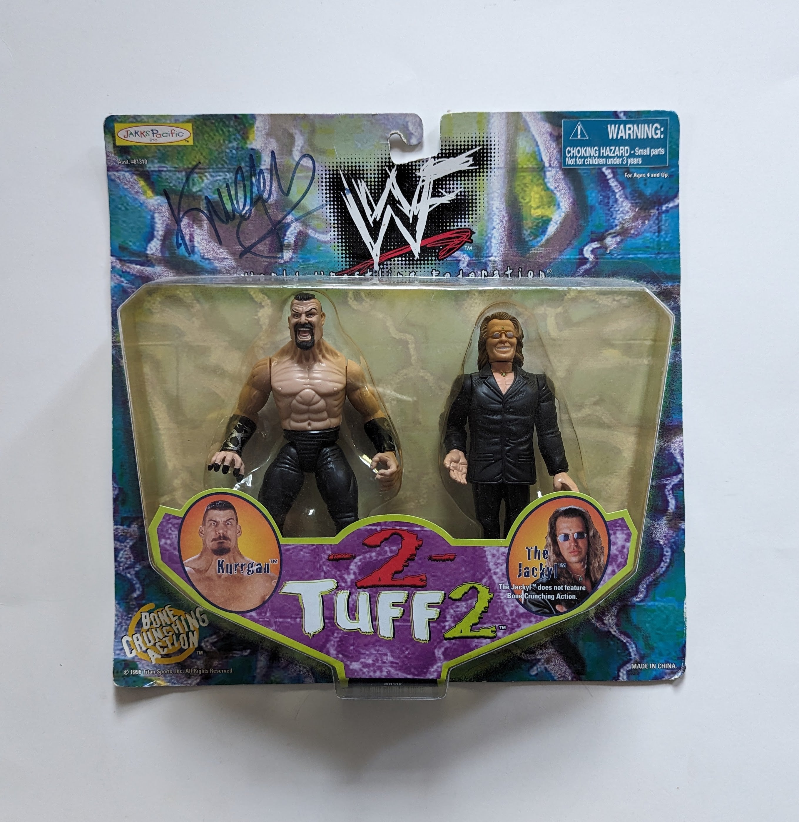 1998 WWF Jakks Pacific 2 Tuff Series 2 Kurrgan & The Jackyl