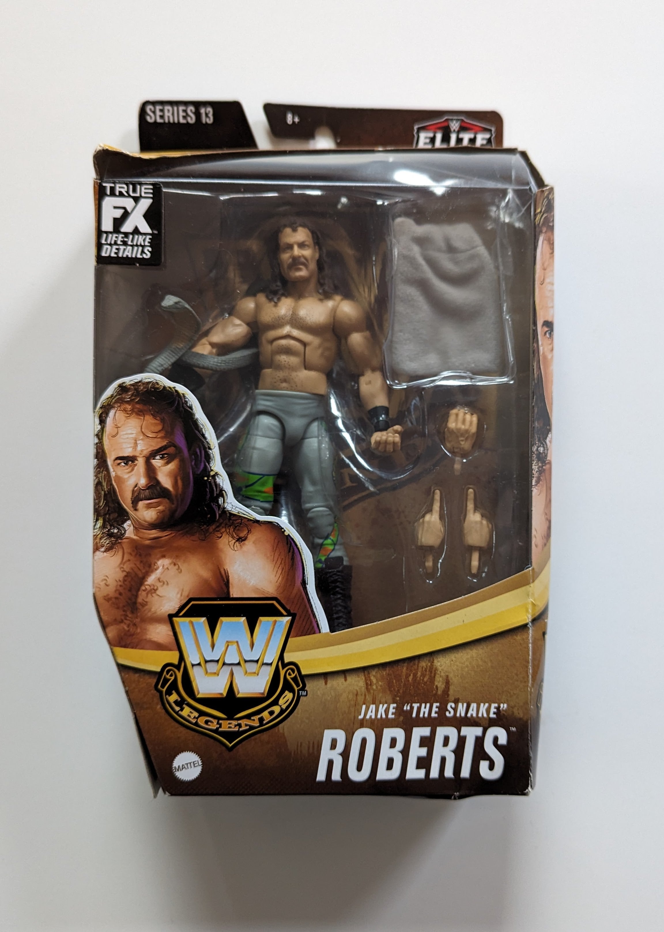 WWE Legends Elite Chase Jake selling the snake Roberts