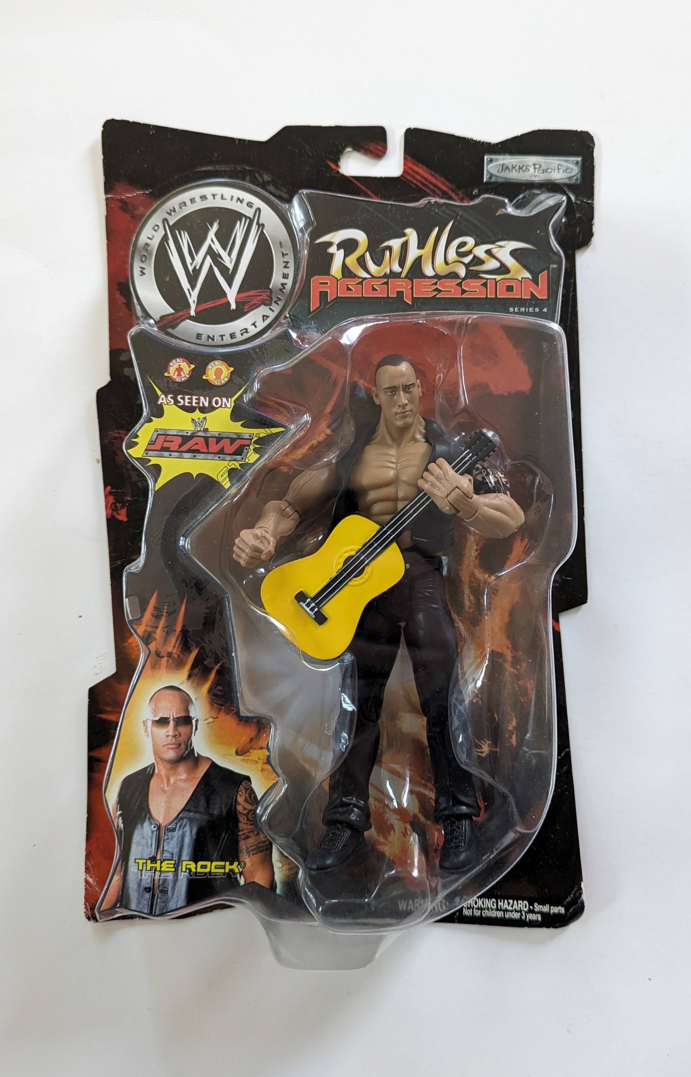 2003 WWE Jakks Pacific Ruthless Aggression Series 4 The Rock 