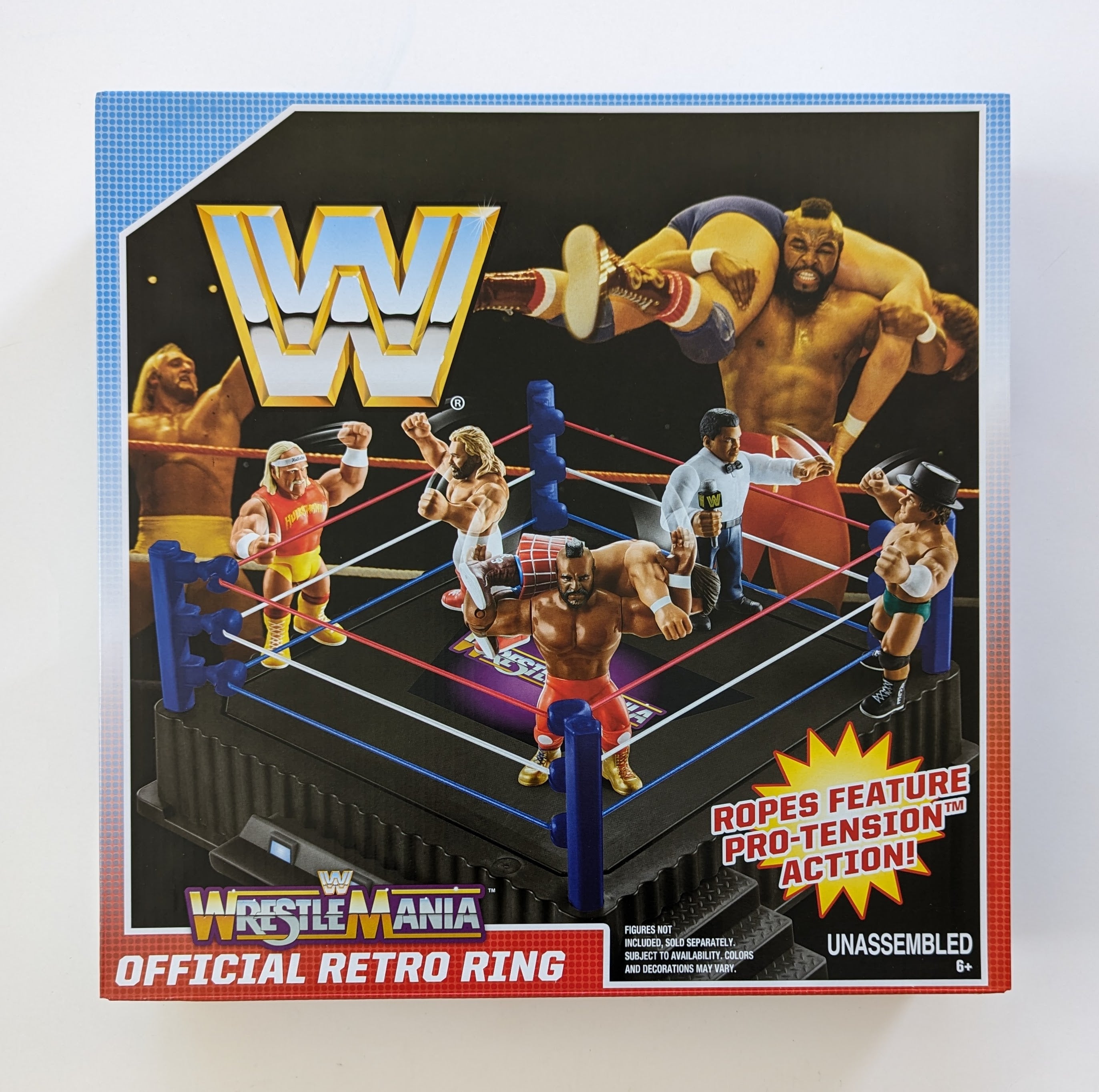 2024 WWE Mattel WrestleMania Official Retro Ring Wrestling Figure