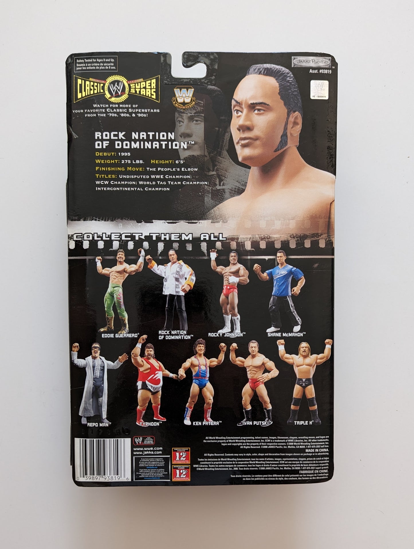 2008 WWE Jakks Pacific Classic Superstars Series 17 "Nation of Domination" Rock