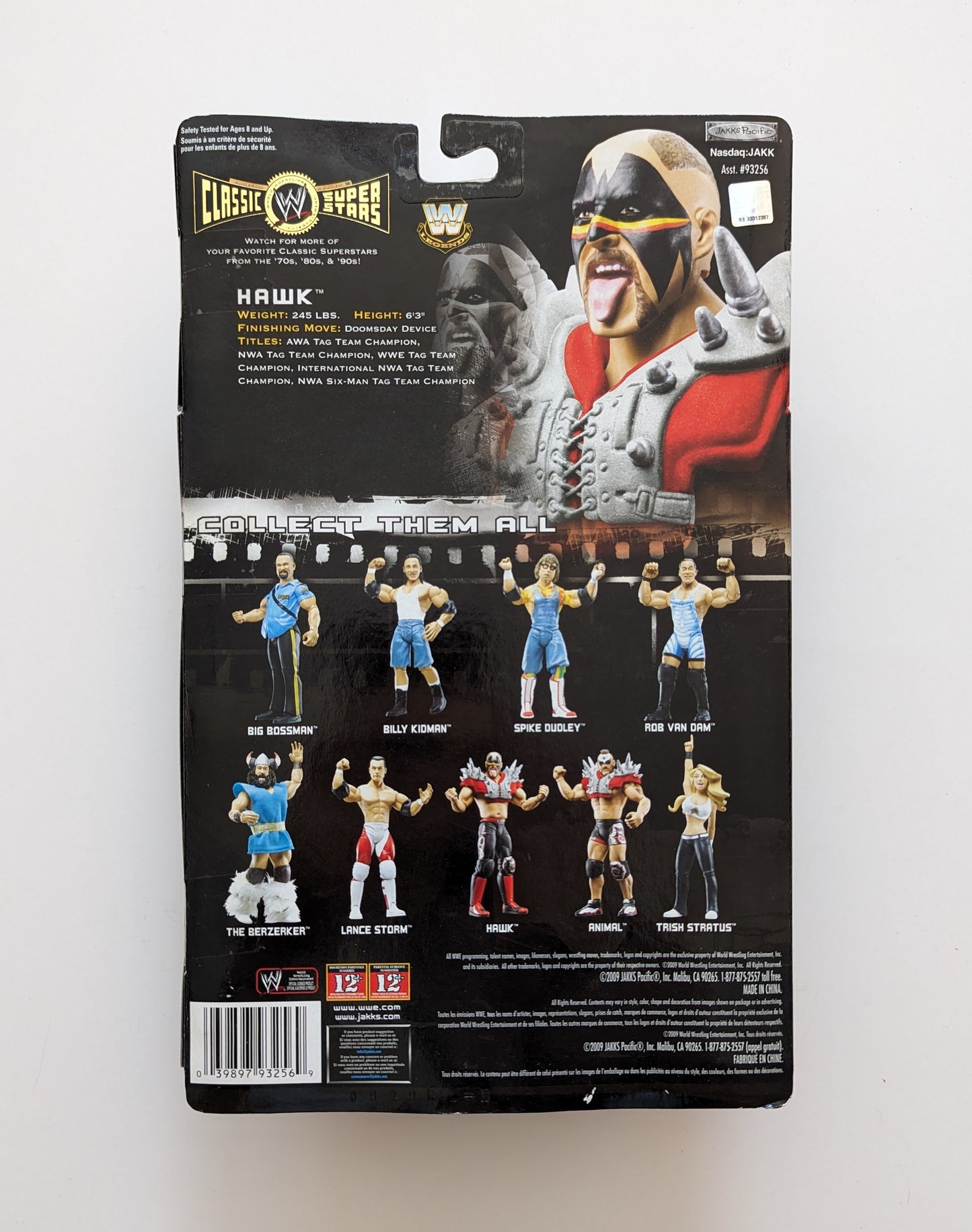 2009 WWE Jakks Pacific Classic Superstars Series 23 Hawk