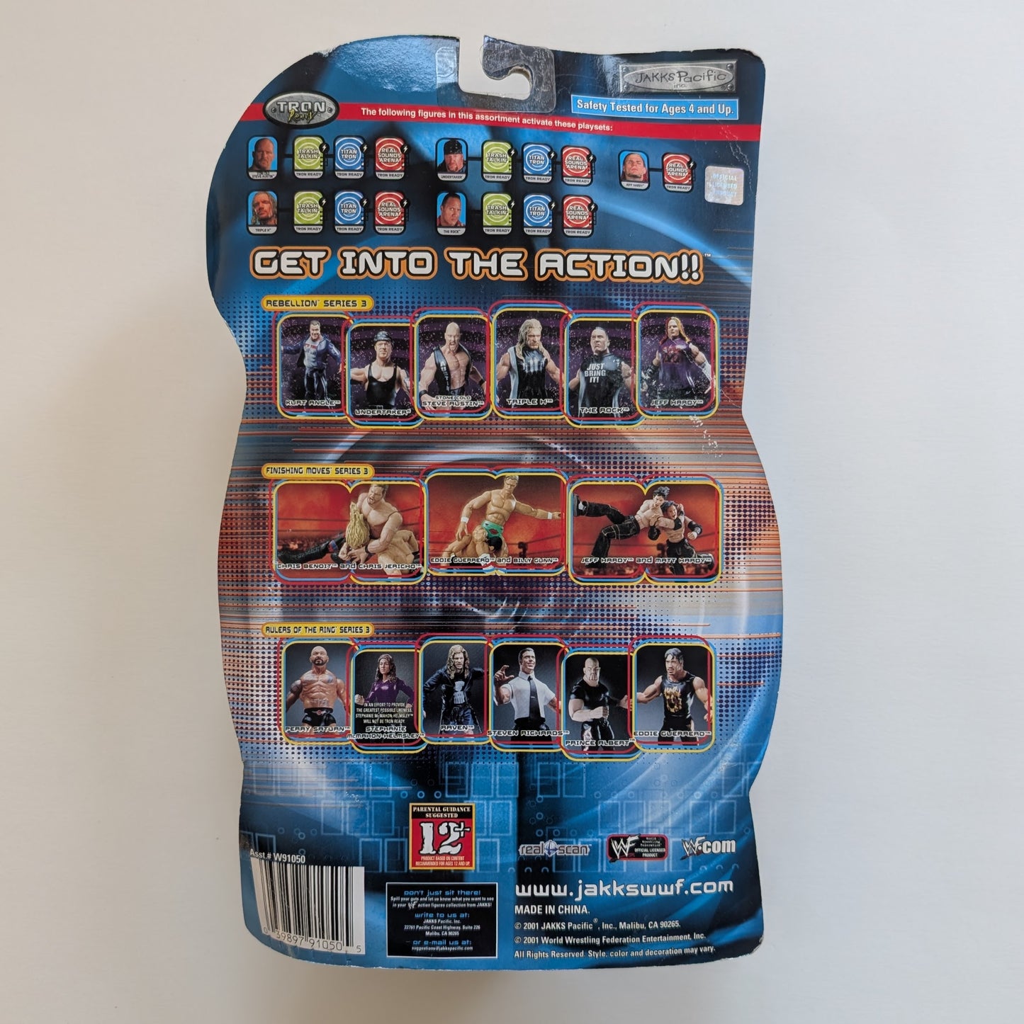 2001 WWF Jakks Pacific Titantron Live Rebellion Series 3 Kurt Angle