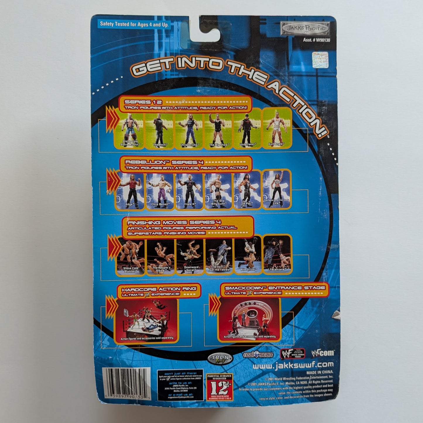 2001 WWF Jakks Pacific Titantron Live Series 12 Kurt Angle