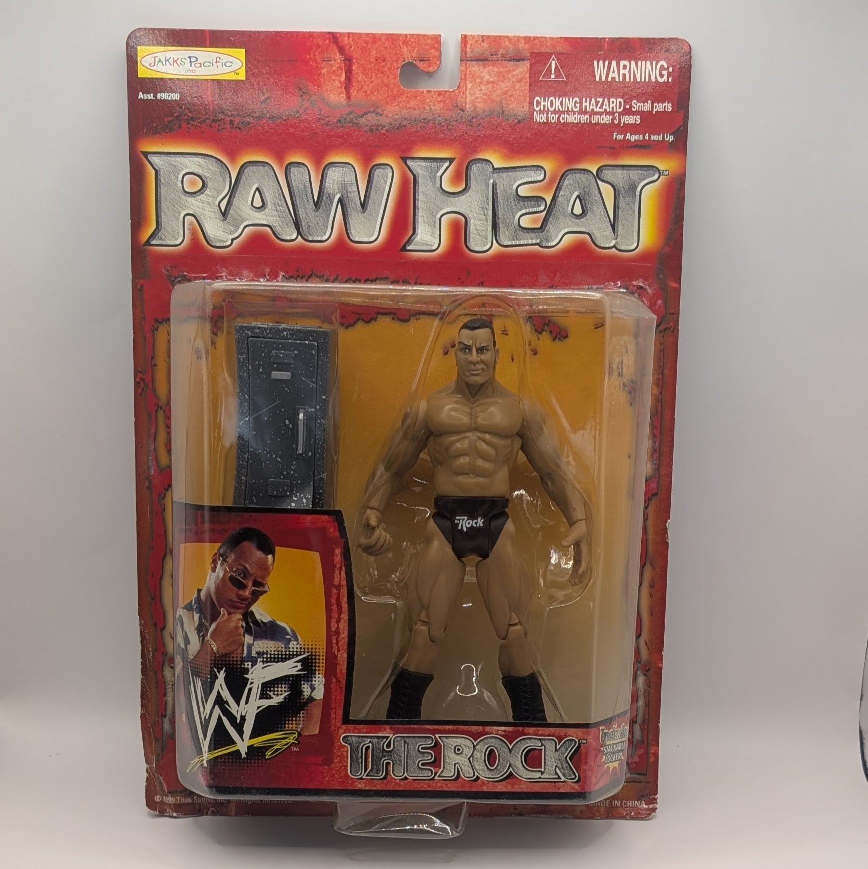 1999 WWF Jakks Pacific Titantron Live Raw Heat Series 1 The Rock