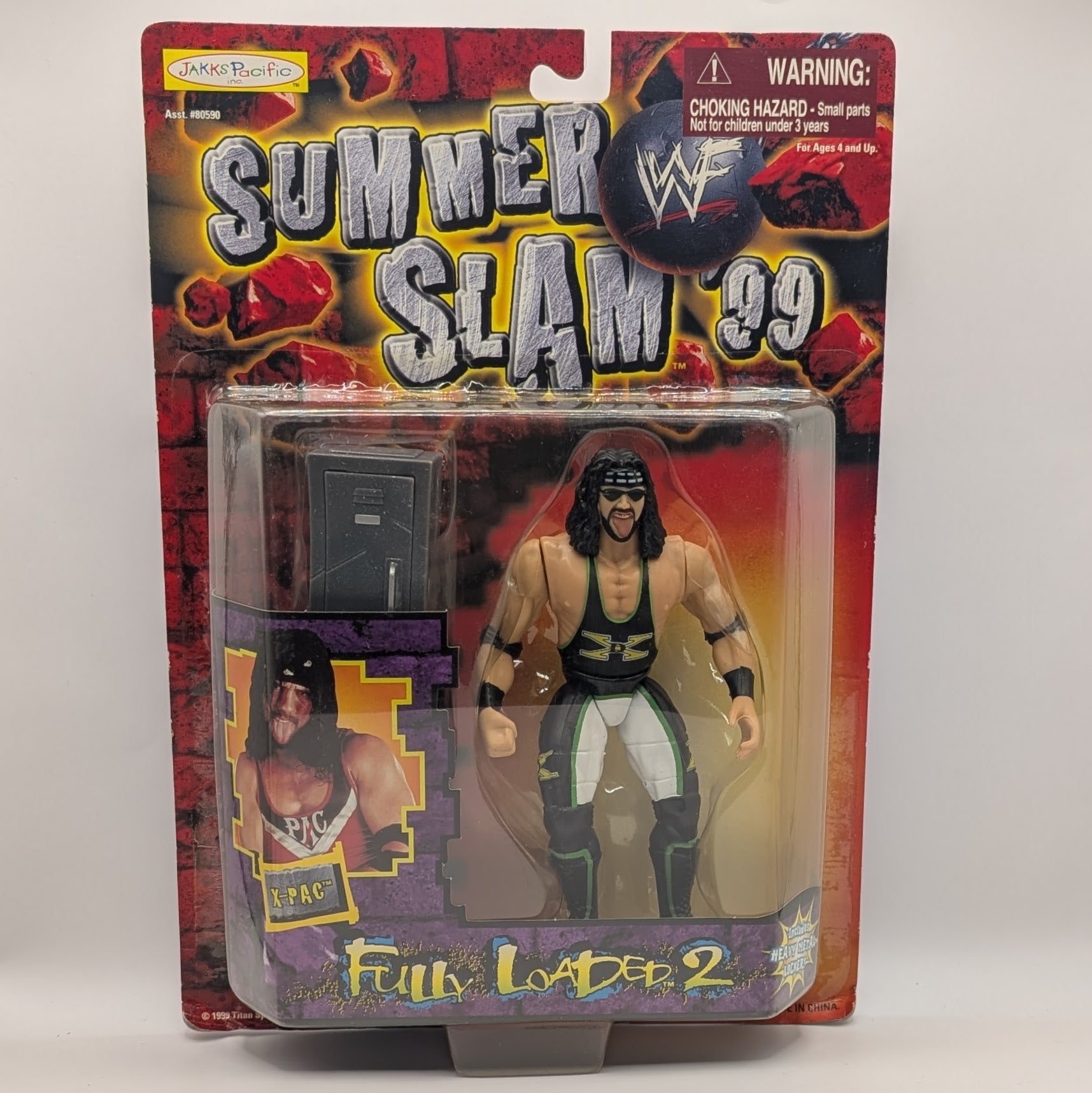 1999 WWF Jakks Pacific Fully Loaded Series 2 X-Pac – Wrestling