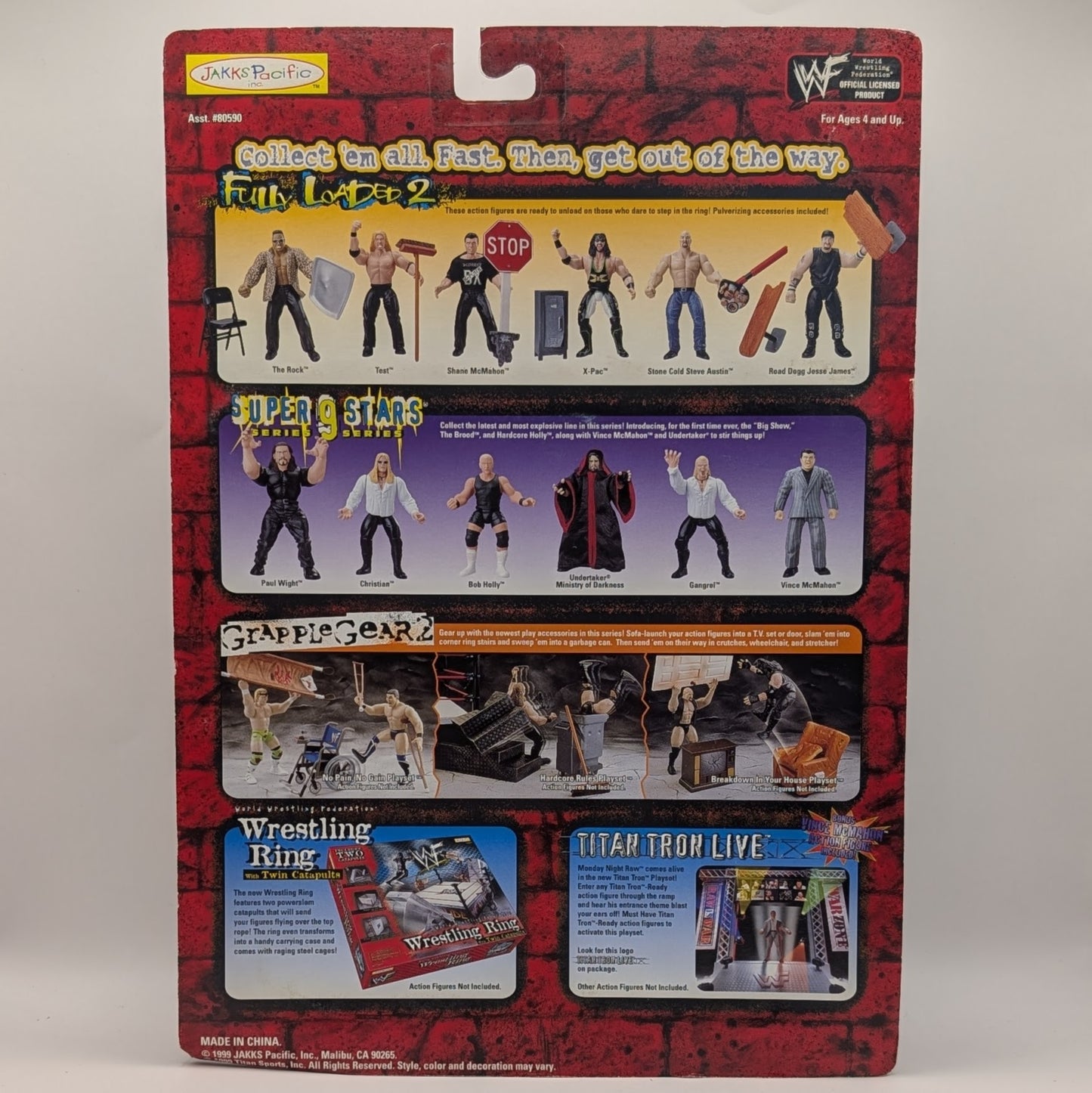 1999 WWF Jakks Pacific Fully Loaded Series 2 Test