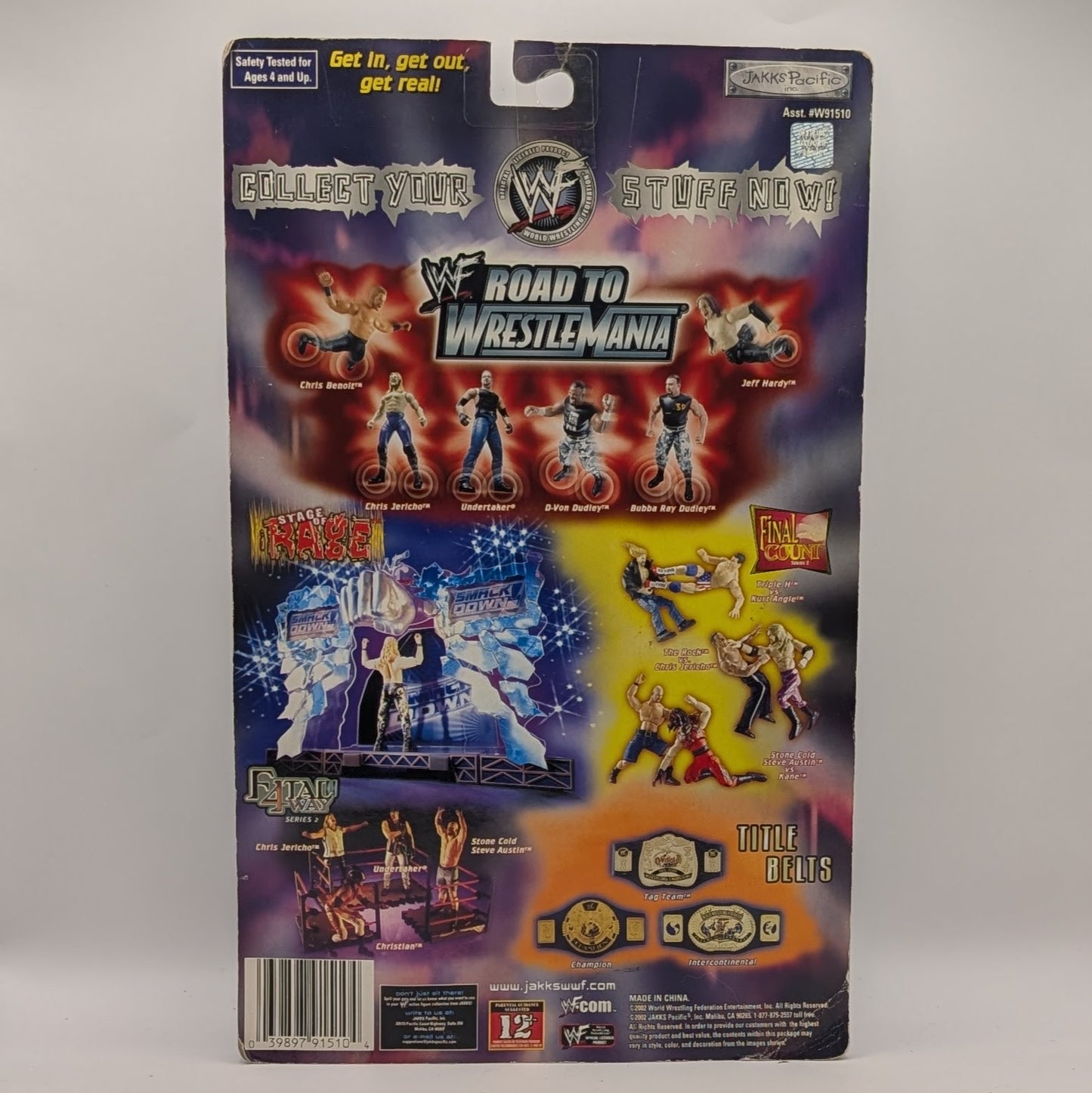 2002 WWF Jakks Pacific Road to WrestleMania Chris Jericho