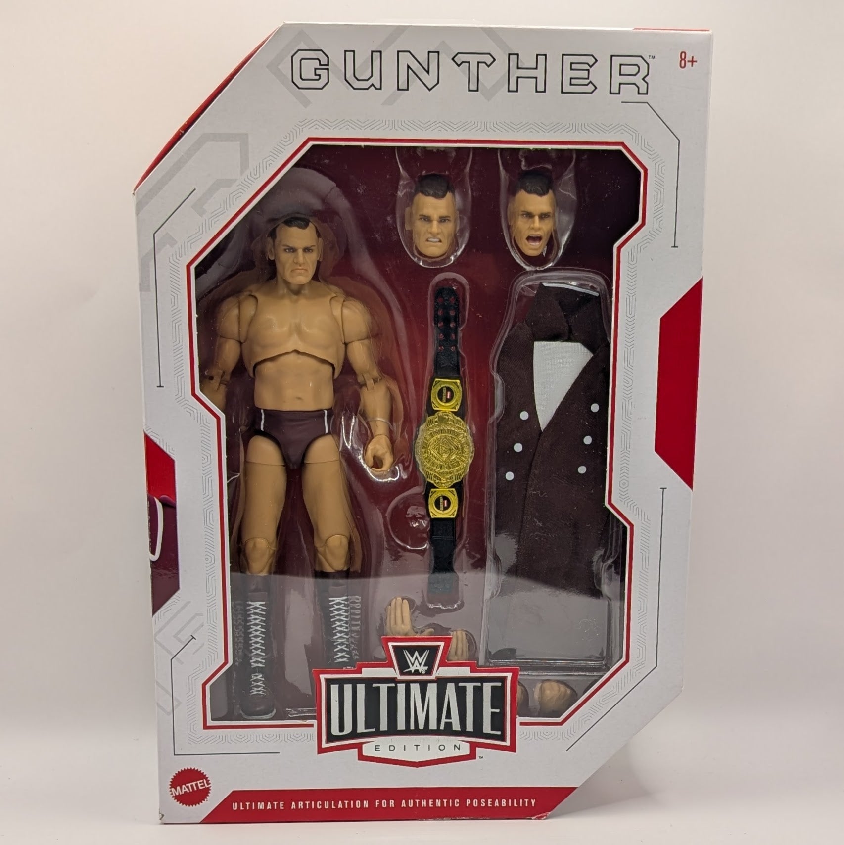 Mattel Figura de acción de la WWE, serie #145 Gunther de 6 pulgadas coleccionable con 10 puntos de articulación y aspecto realista Mattel Figura de acción de la WWE, serie #145 Gunther de 6 pulgadas coleccionable con 10 puntos de articulación y aspecto realista