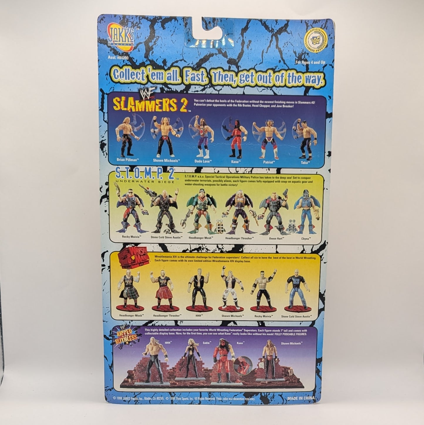 1998 WWF Jakks Pacific Slammers Series 2 Taka