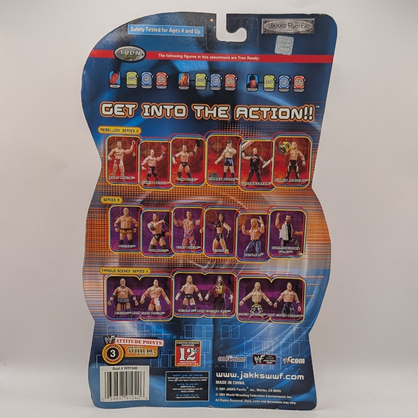 2001 WWF Jakks Pacific Titantron Live Rebellion Series 2 Chris Jericho