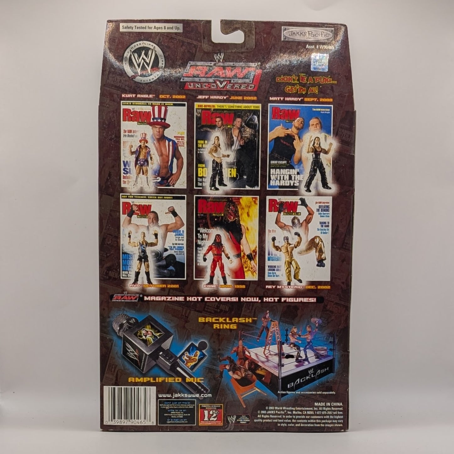 2003 WWE Jakks Pacific Titantron Live Raw Uncovered Kurt Angle