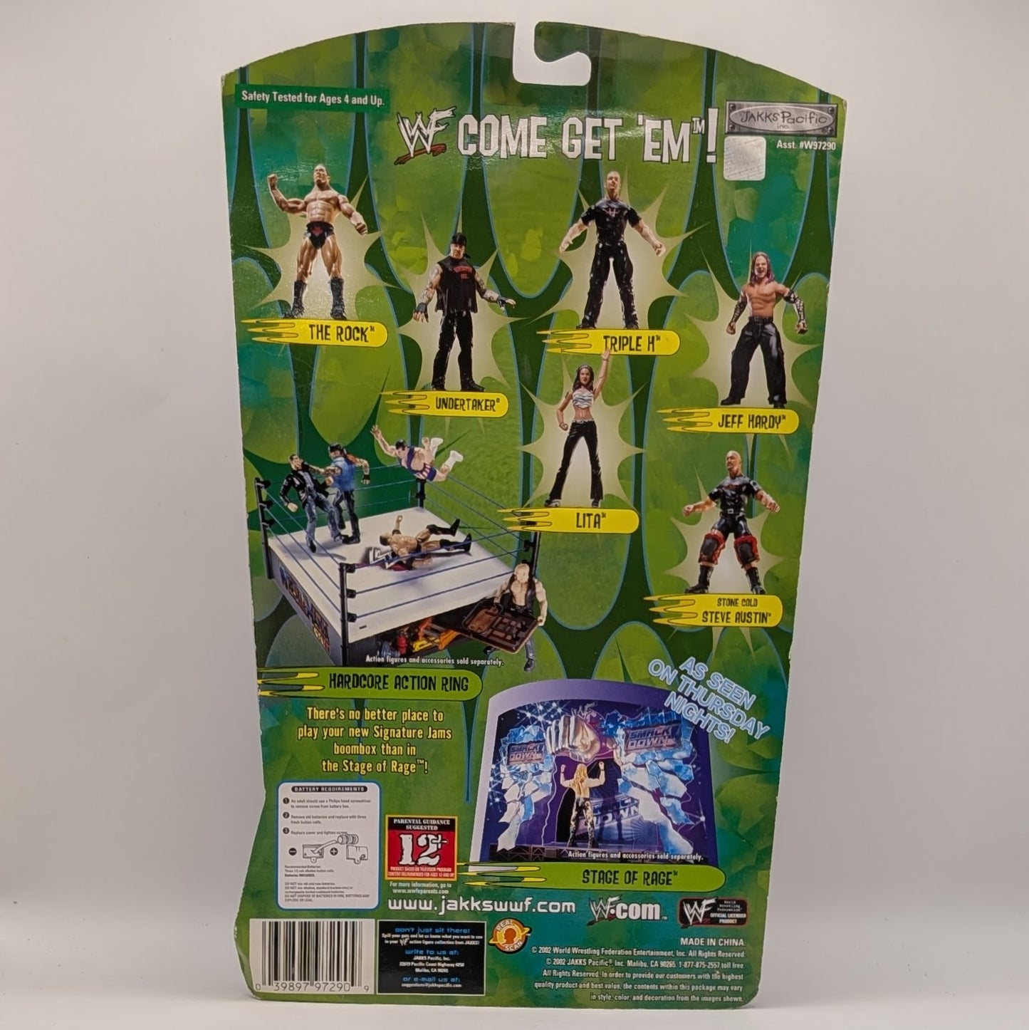 2002 WWF Jakks Pacific Titantron Live Signature Jams Series 3 Stone Cold Steve Austin