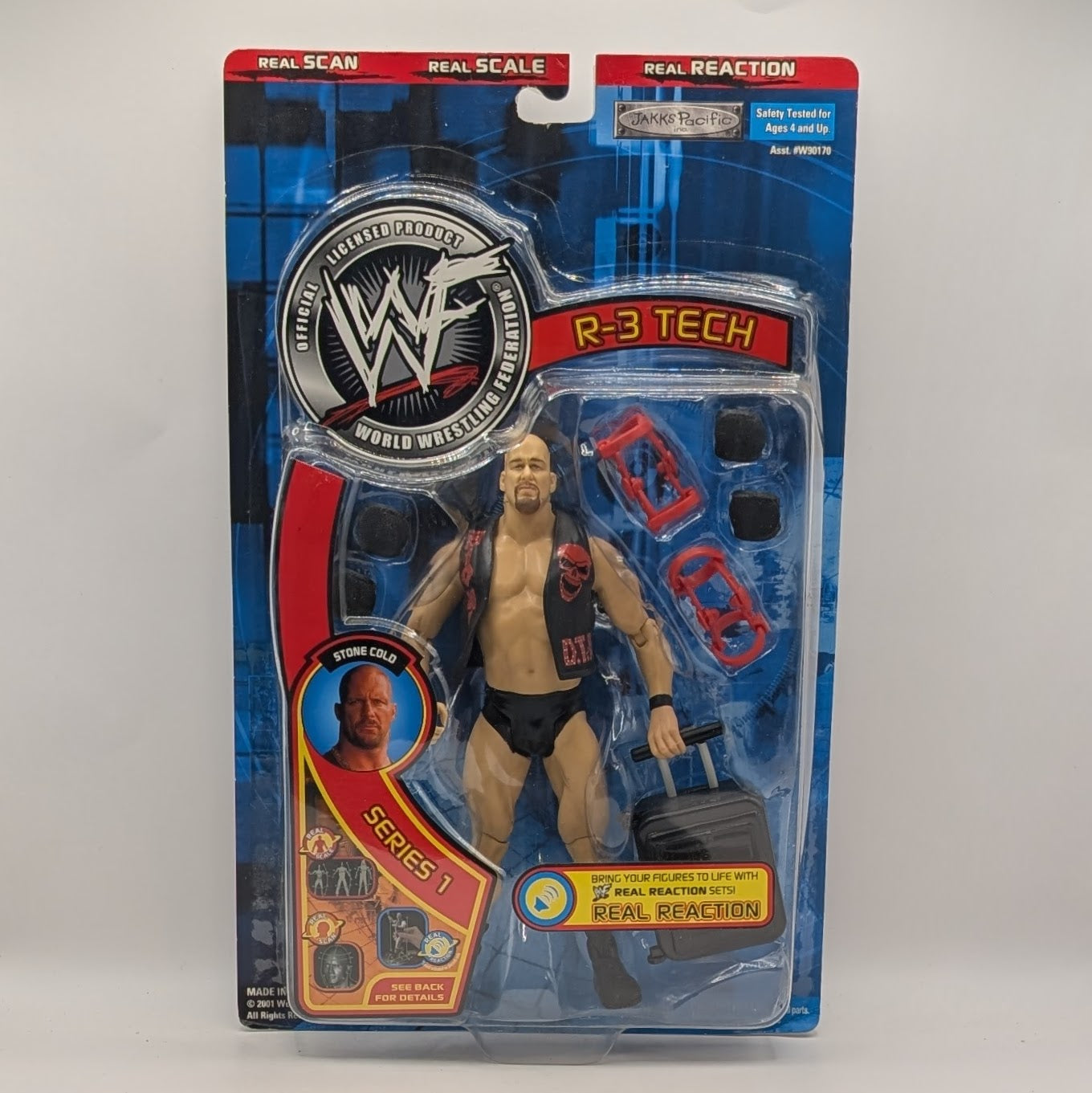 2002 WWF Jakks Pacific R-3 Tech Series 1 Stone Cold Steve Austin