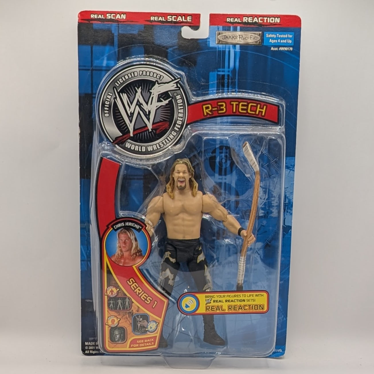 2002 WWF Jakks Pacific R-3 Tech Series 1 Chris Jericho – Wrestling
