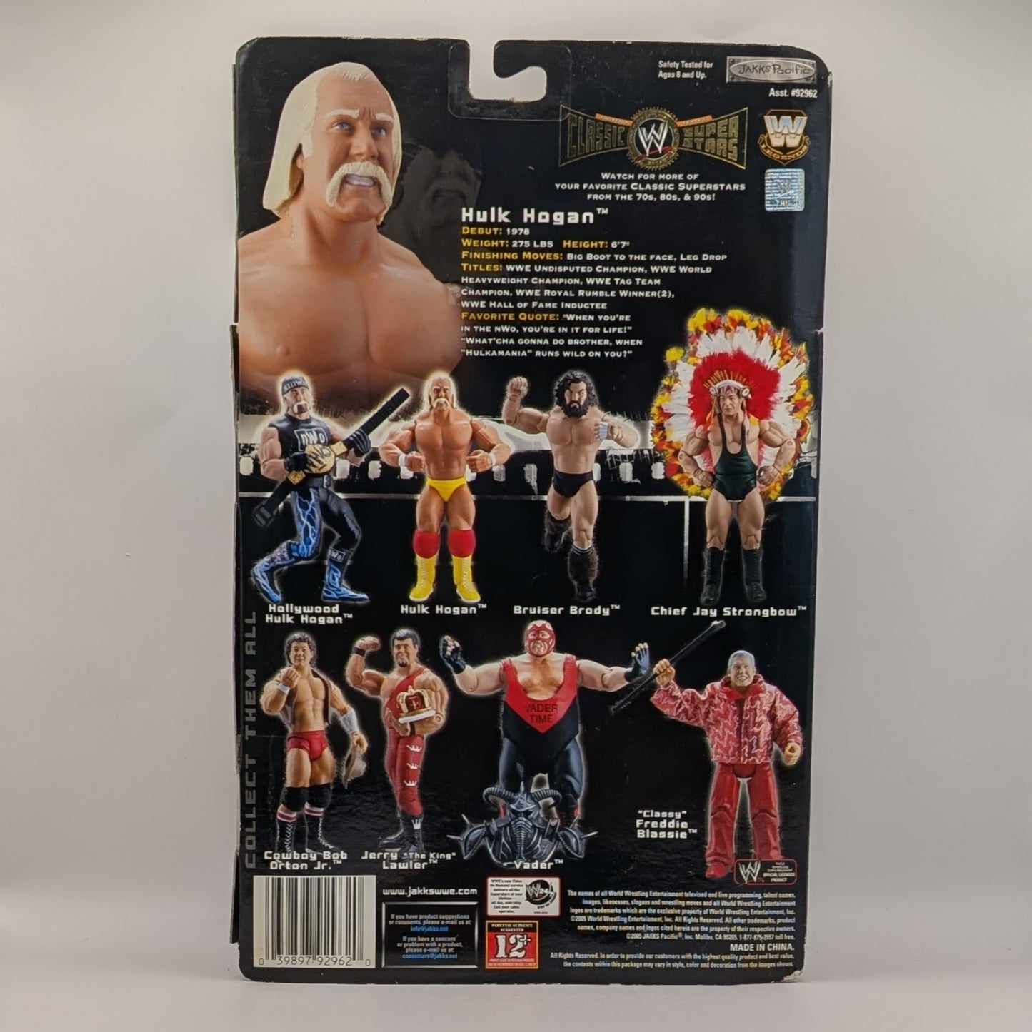 2005 WWE Jakks Pacific Classic Superstars Series 8 Hulk Hogan