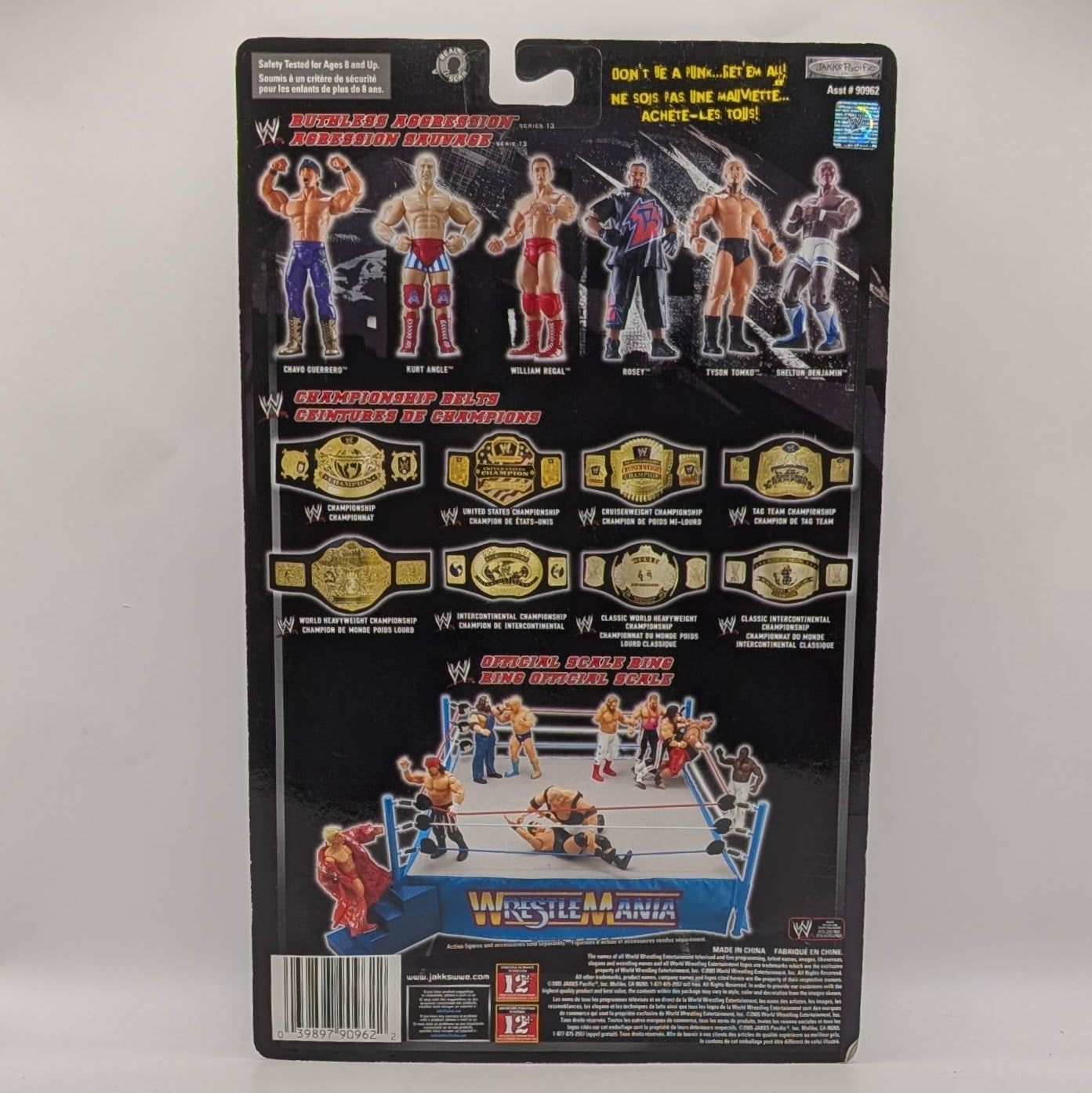 2005 WWE Jakks Pacific Ruthless Aggression WrestleMania 21 Series 2 Booker T