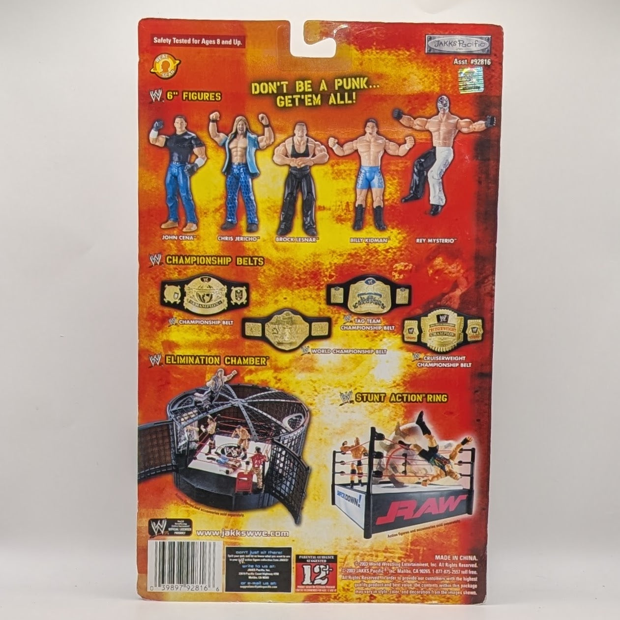 2003 WWE Jakks Pacific Ruthless Aggression Pay Per View Series 3 "Survivor Series" John Cena
