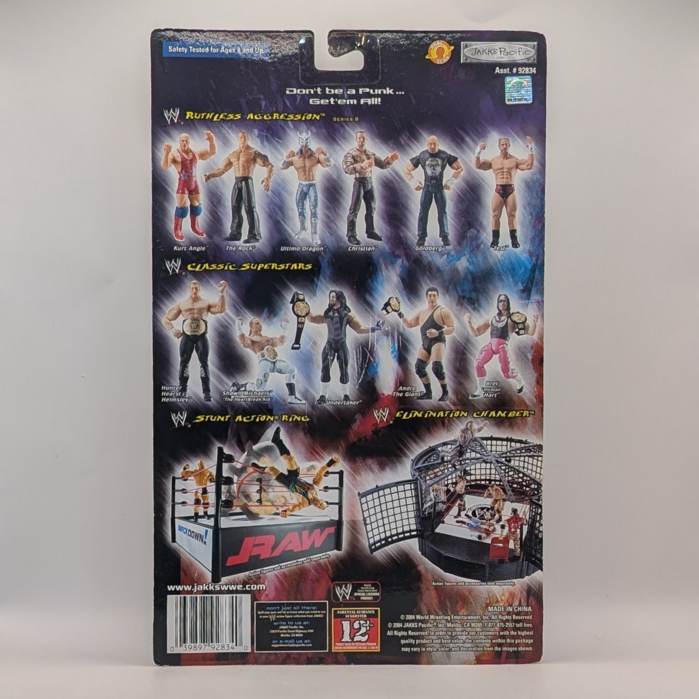 2004 WWE Jakks Pacific Ruthless Aggression Series 8 The Rock