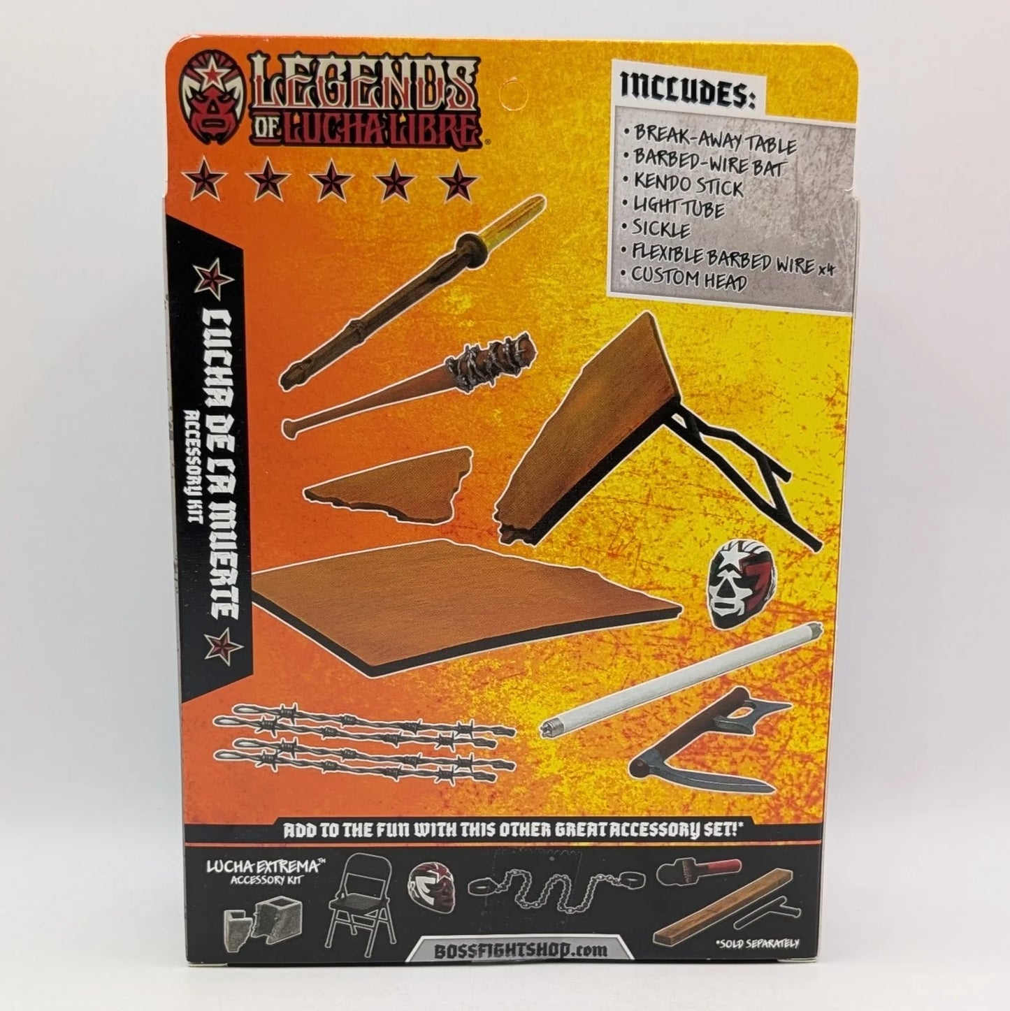 2019 Boss Fight Studio Legends of Lucha Libre Premium Collector Figures Lucha de la Muerta Accessory Set