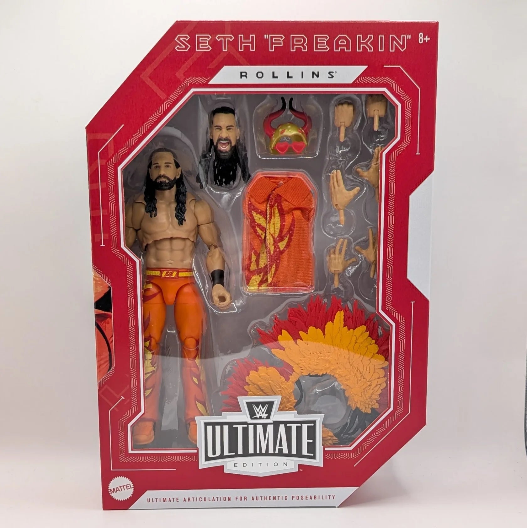 WWE Elite Ultimate Seth Rollins 新品未開封 Seth Rollins Fire Gear Fan TakeOver WWE Ultimate Edition Exclusive