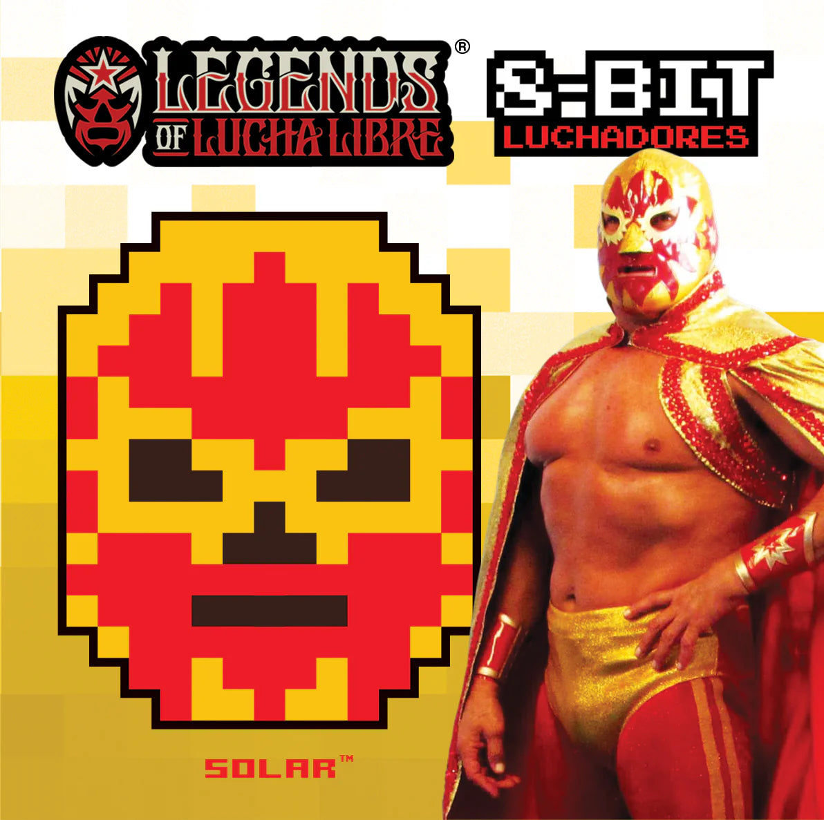 2019 Pix Brix Legends of Lucha Libre 8-Bit Luchadores Solar
