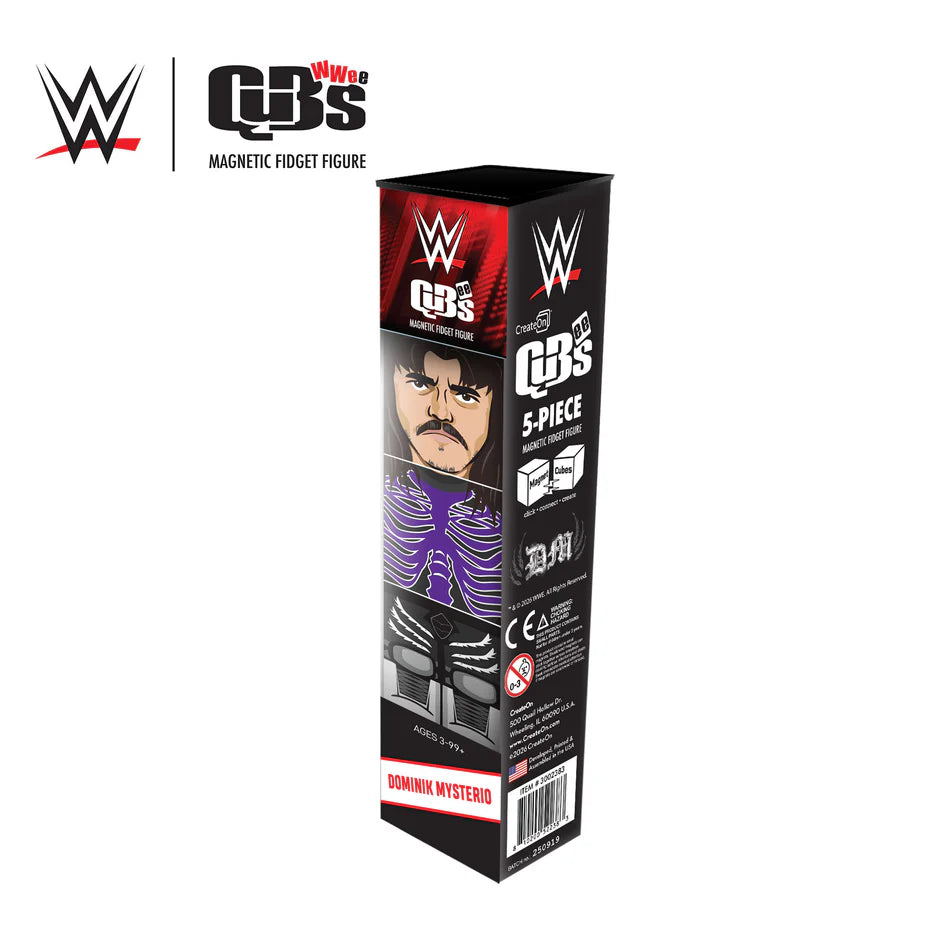 2026 WWE CreateOn QuBees Magnetic Fidget Figure Series 1 Dominik Mysterio